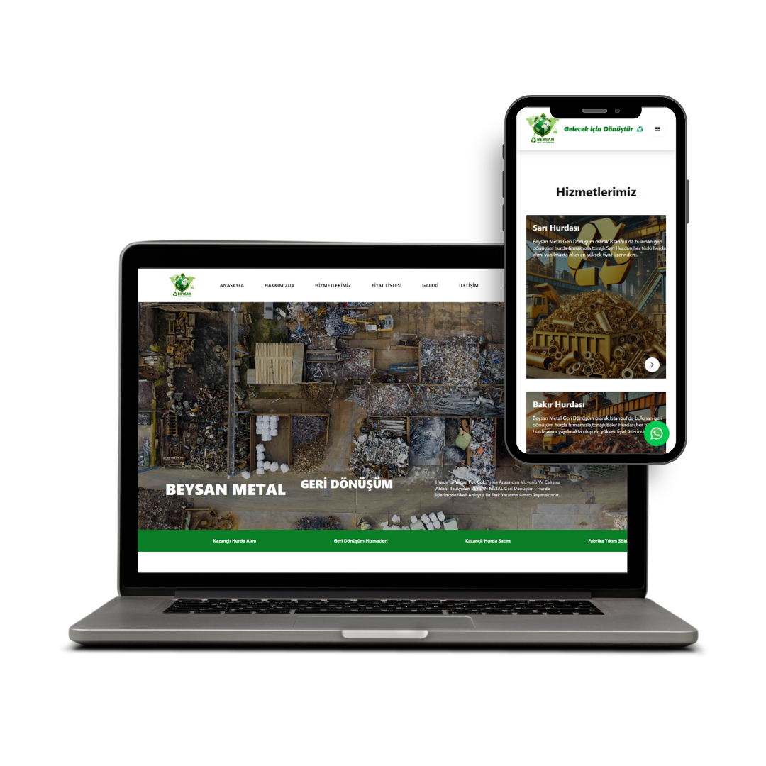 Beysan Metal Hurda Tanıtım Web Sitesi
