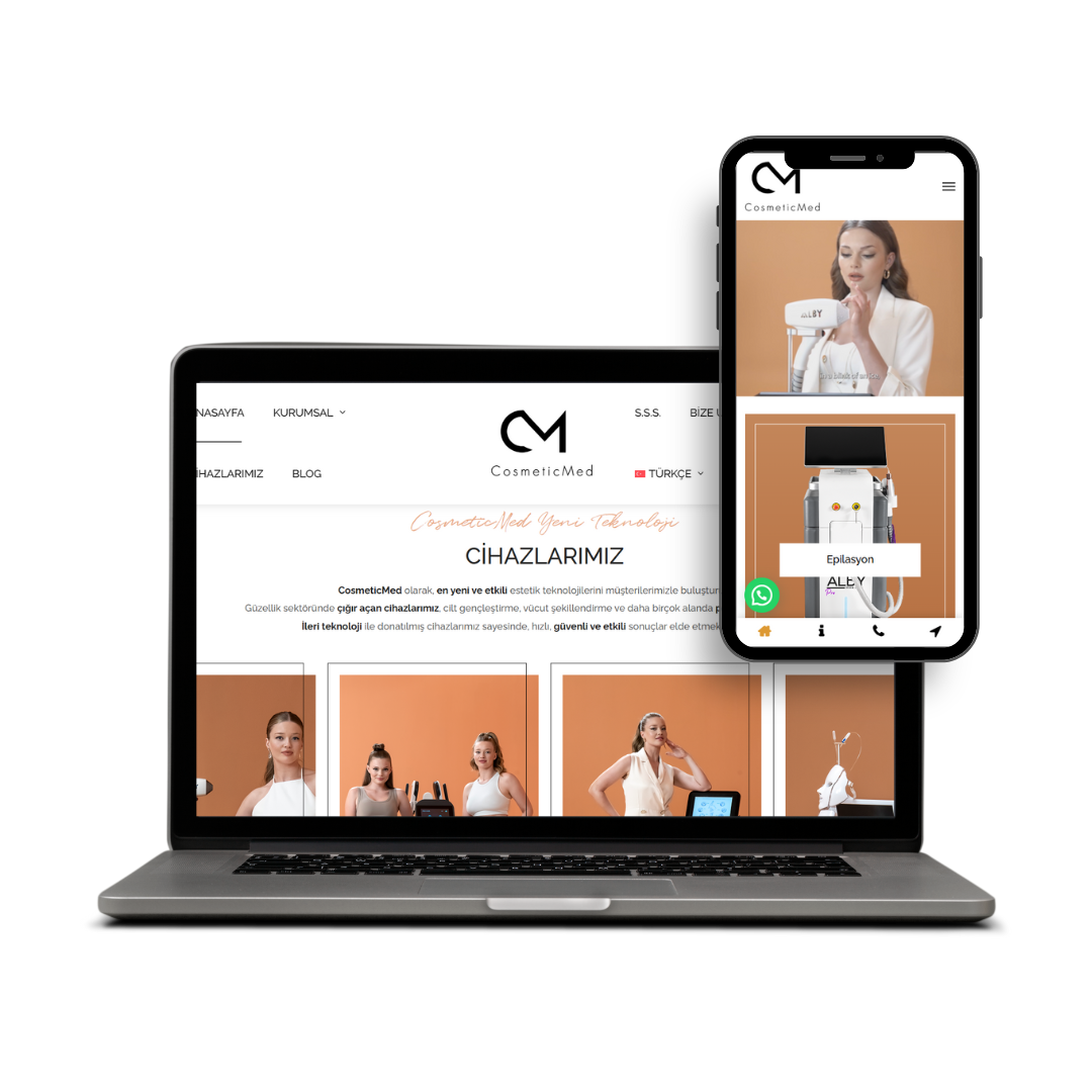 Cosmetic Med Güzellik Cihazı Ürünleri Tanıtım Web Sitesi